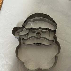 Large Santa Claus Face Metal Cookie Cutter